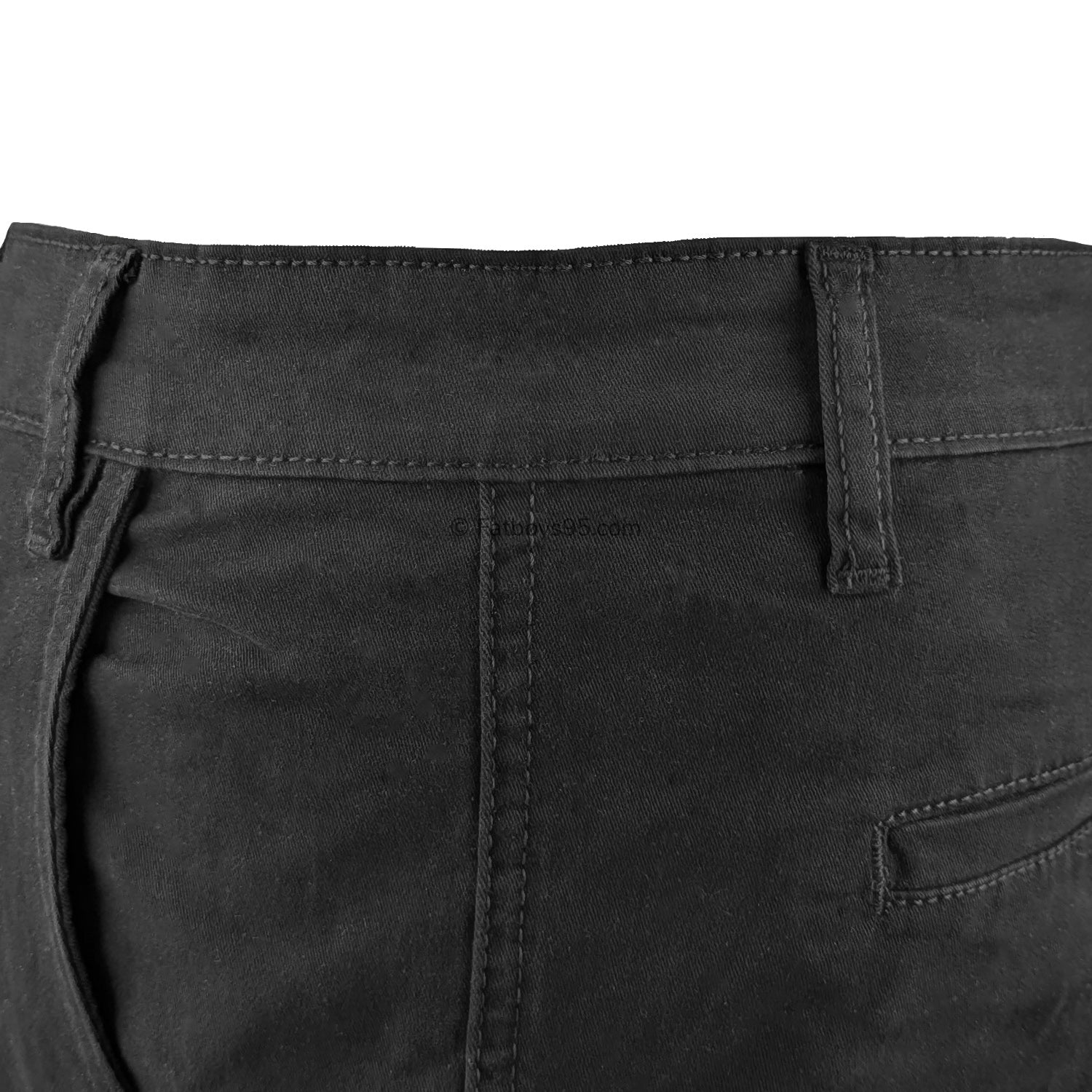 Kam Stretch Modern Chinos - KBS 261 - Black 4