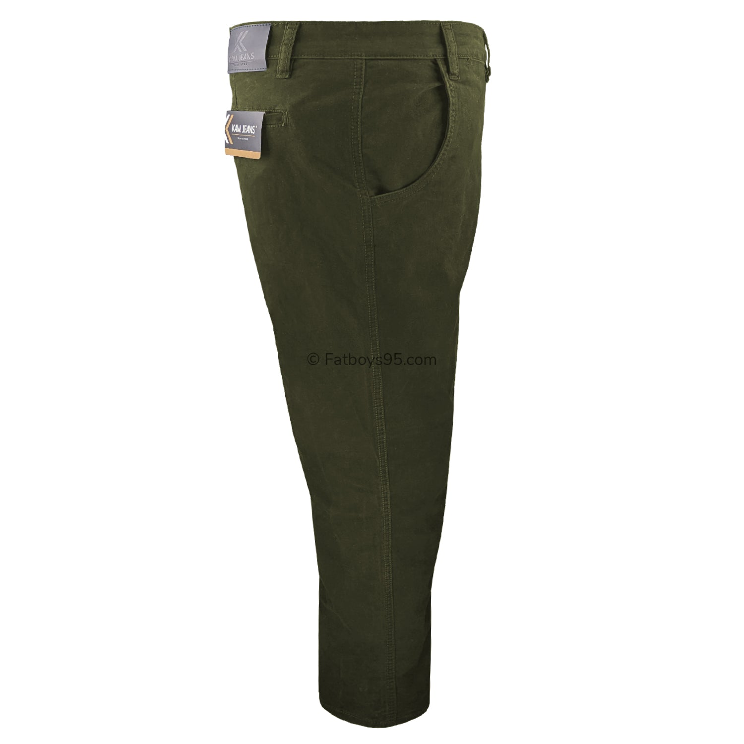 Kam Stretch Modern Chinos - KBS 261 - Khaki 7