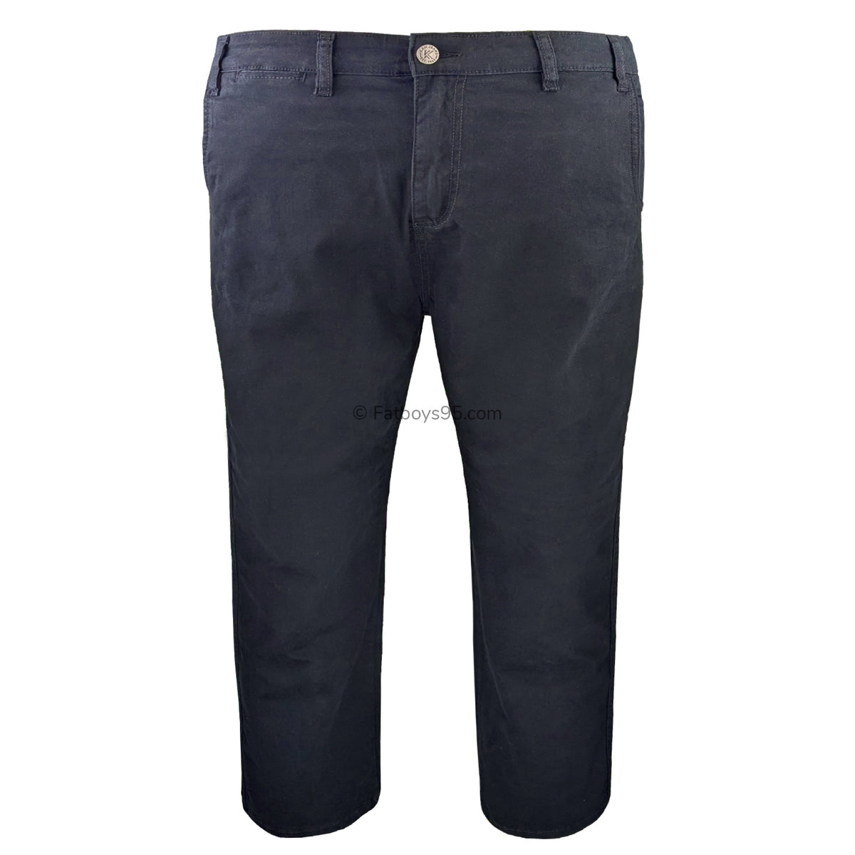 Kam Stretch Modern Chinos - KBS 261 - Navy 1