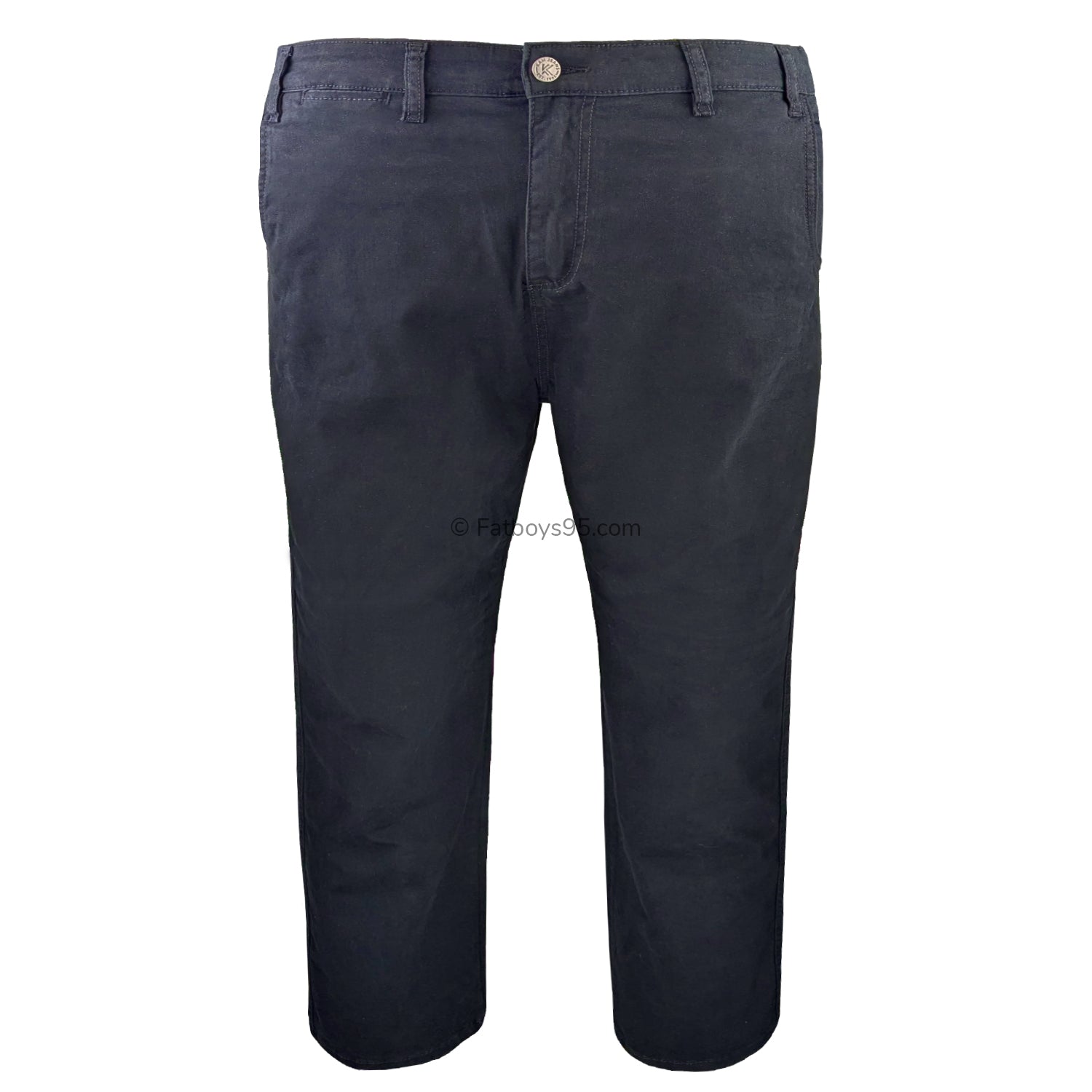 Kam Stretch Modern Chinos - KBS 261 - Navy 1