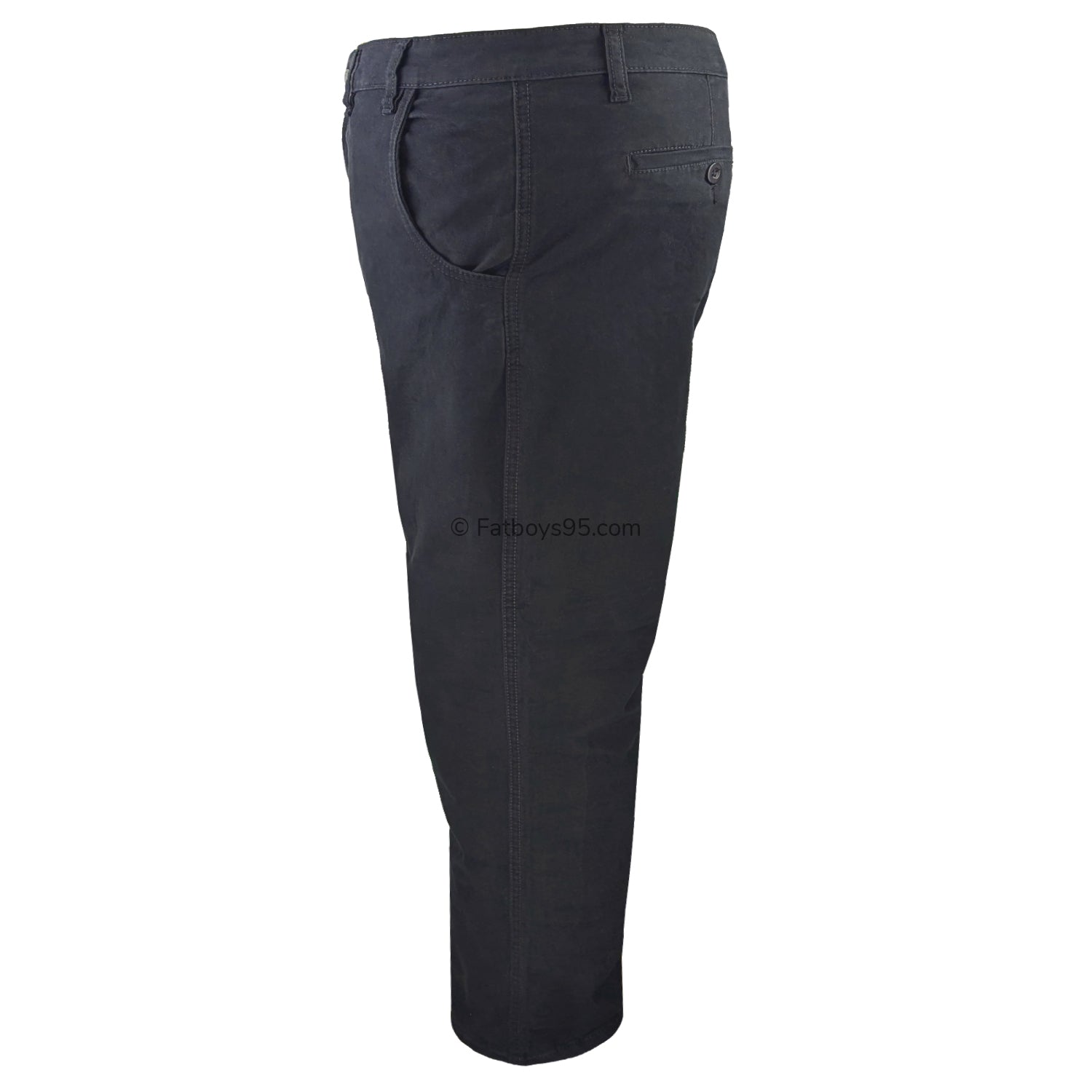 Kam Stretch Modern Chinos - KBS 261 - Navy 3