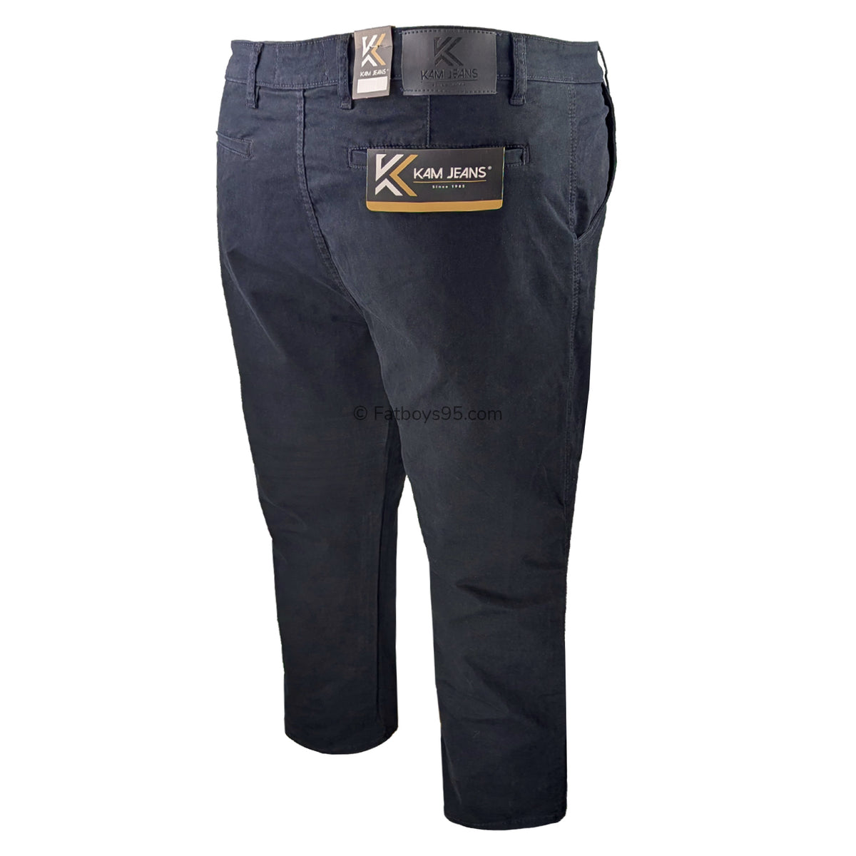 Kam Stretch Modern Chinos - KBS 261 - Navy 6