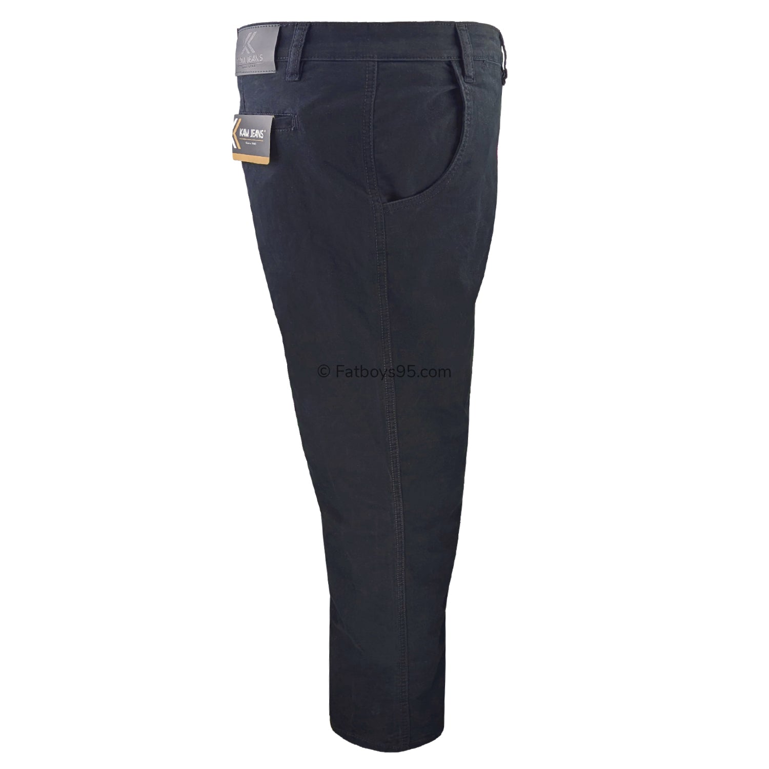 Kam Stretch Modern Chinos - KBS 261 - Navy 7