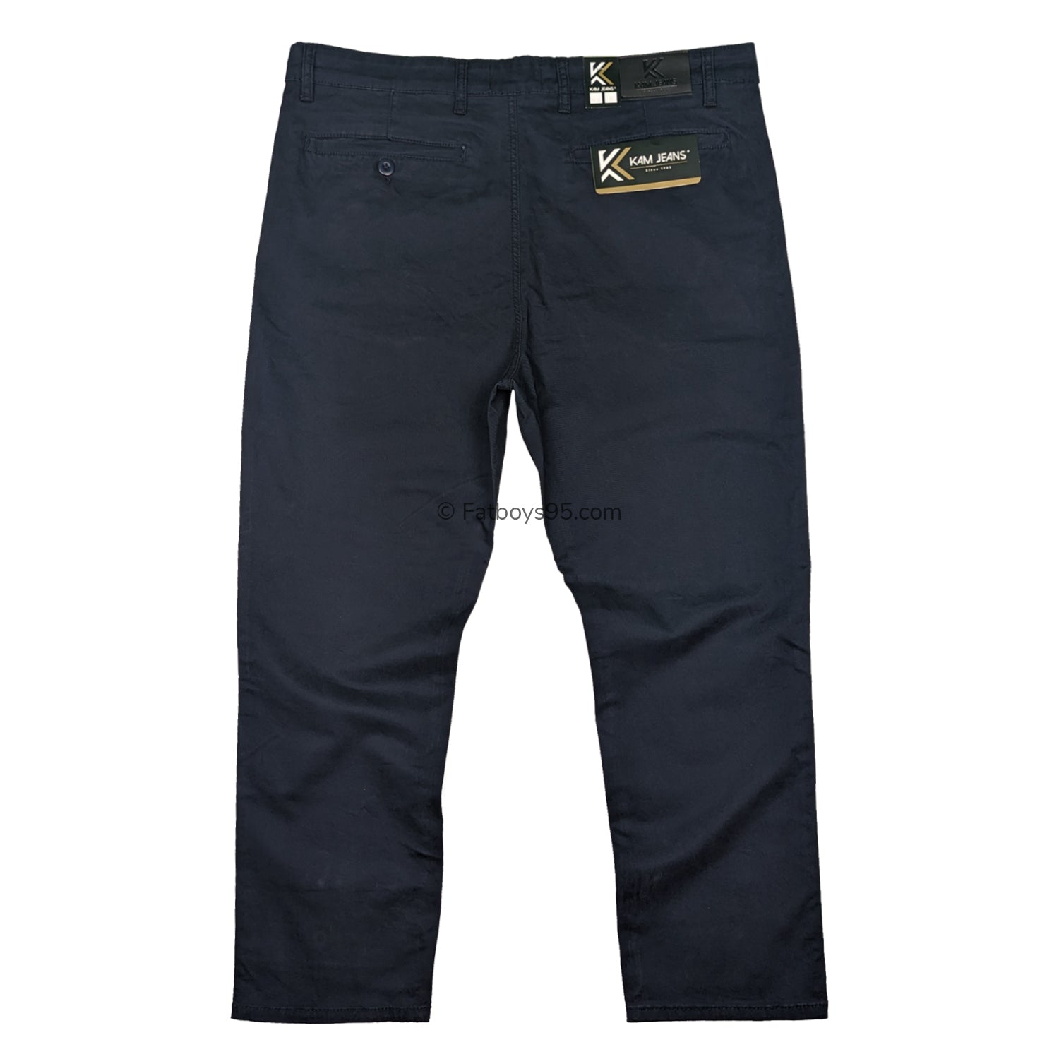 Kam Stretch Modern Chinos - KBS 261 - Navy 3