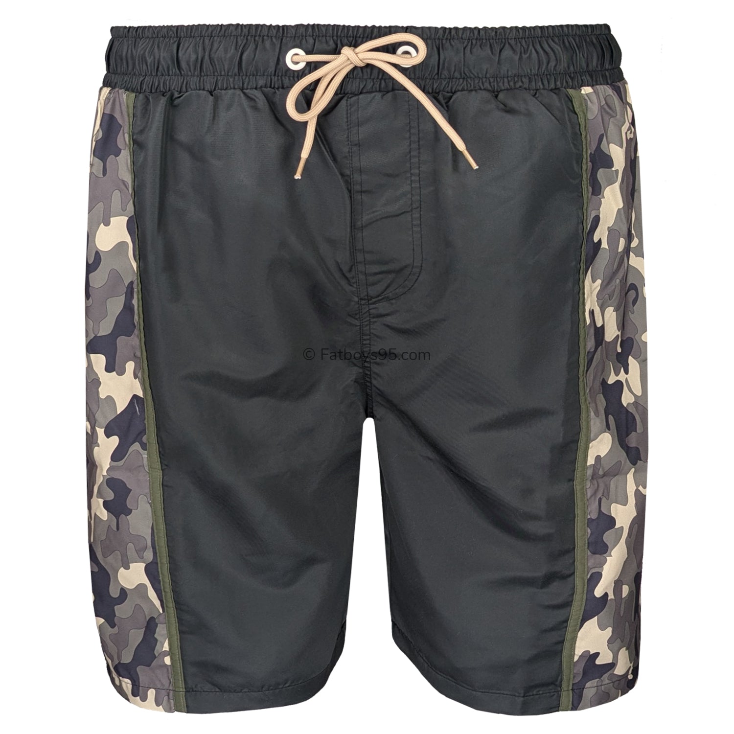 Kam Camo Side Panel Swim Shorts - KBS 3006 - Camo 1
