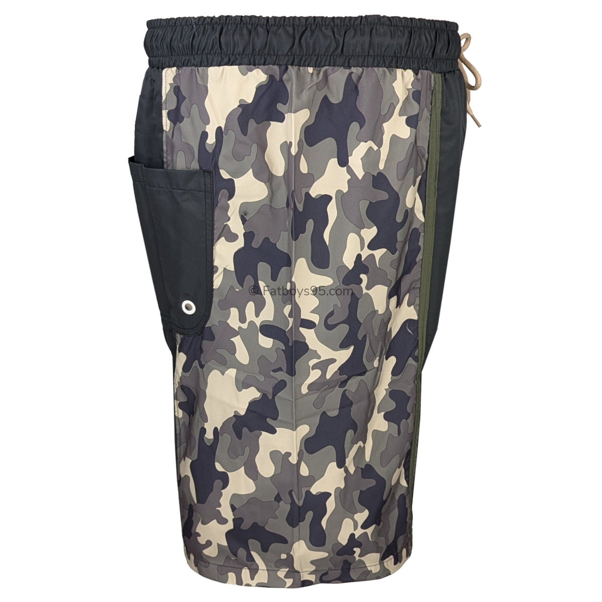 Kam Camo Side Panel Swim Shorts - KBS 3006 - Camo 6