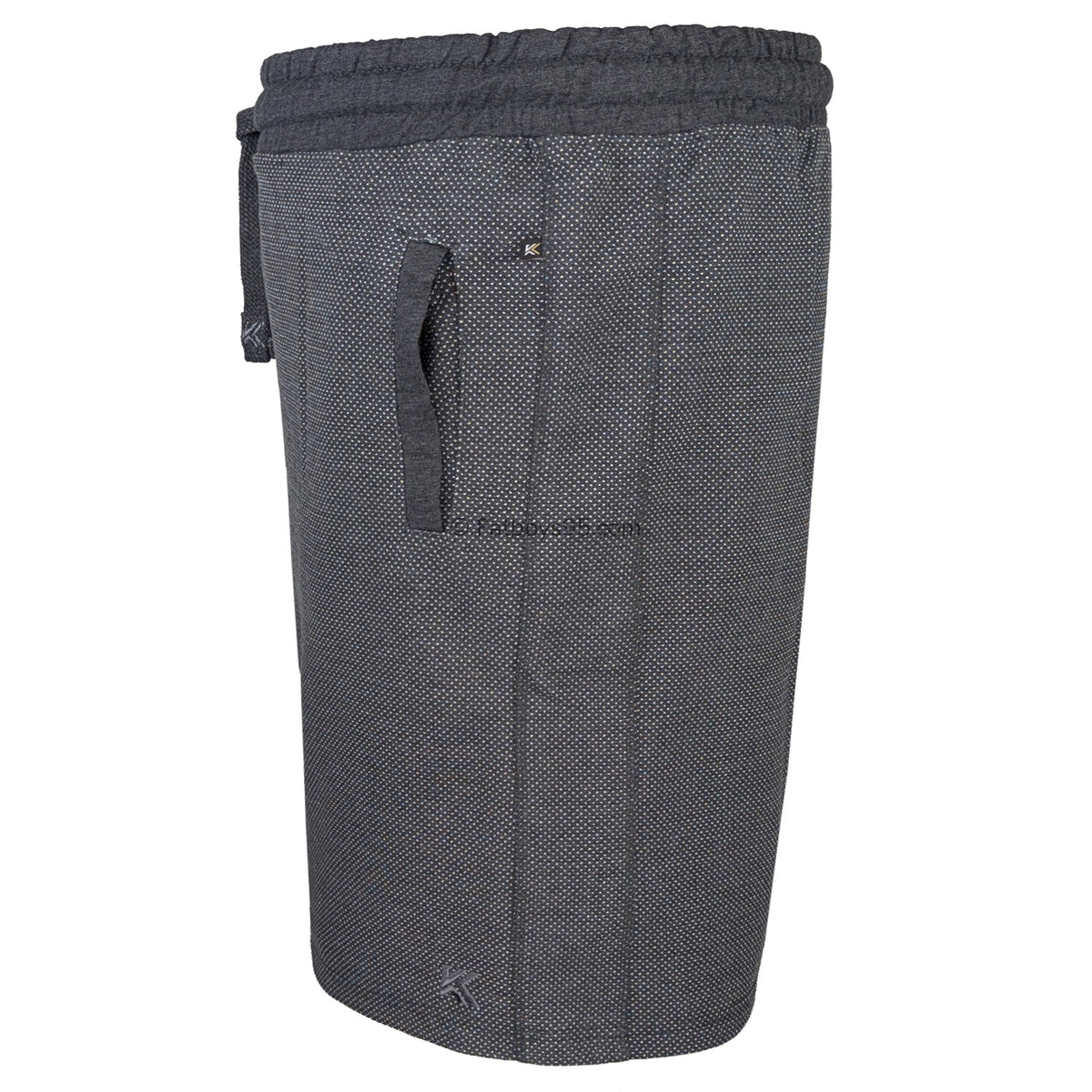 Kam Dobby Print Shorts - KBS 3310 - Charcoal 3