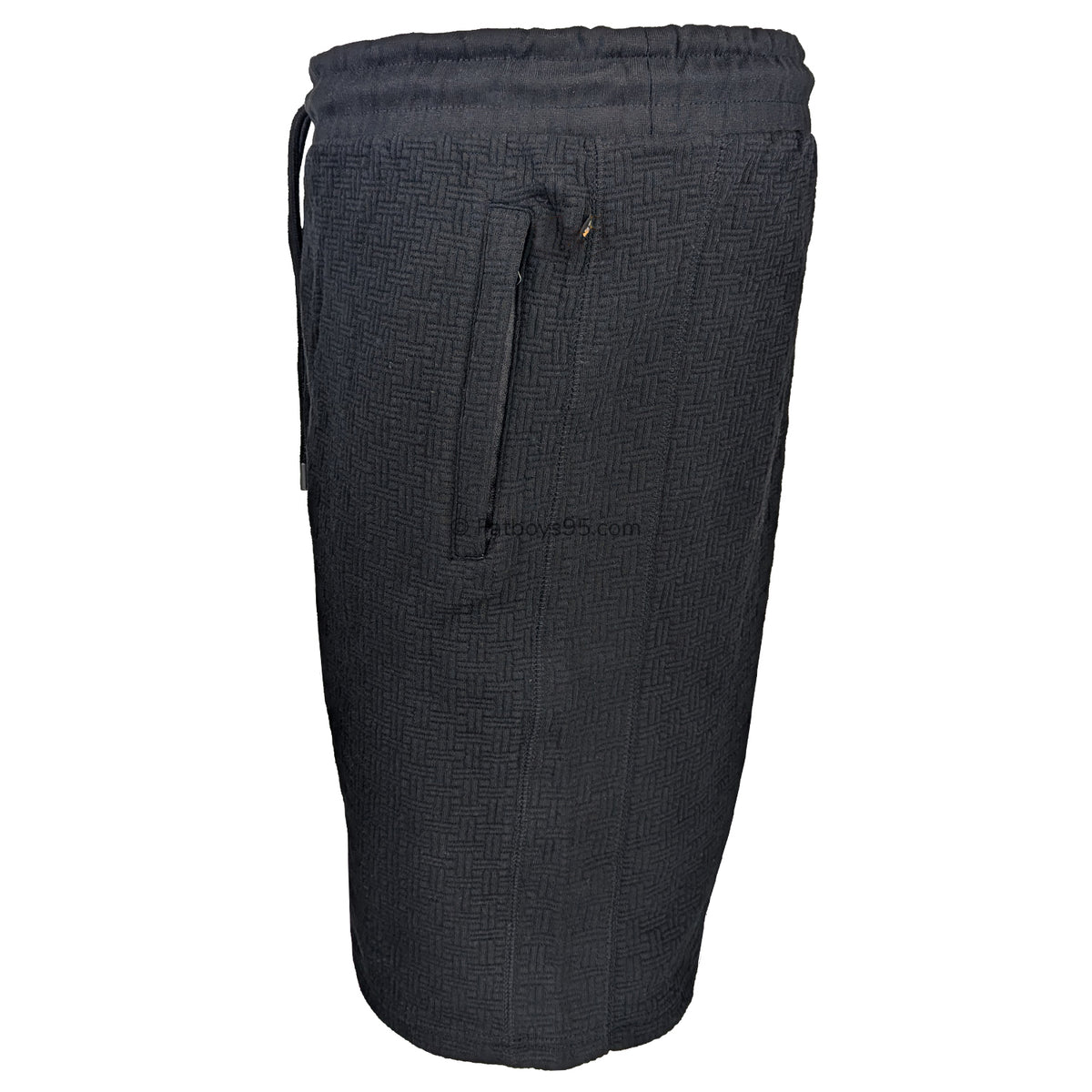 Kam Jacquard Textured Jersey Shorts - KBS 3319 - Black 3