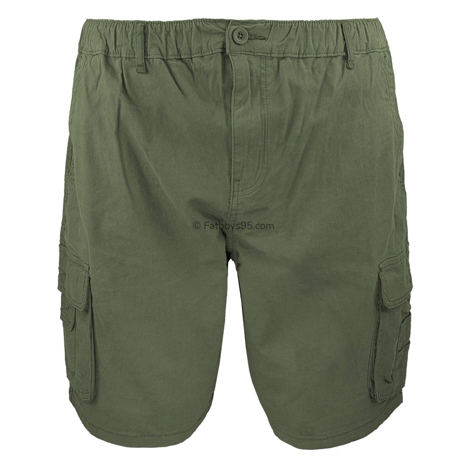 Kam Elasticated Cargo Shorts - KBS 3404 - Khaki 1