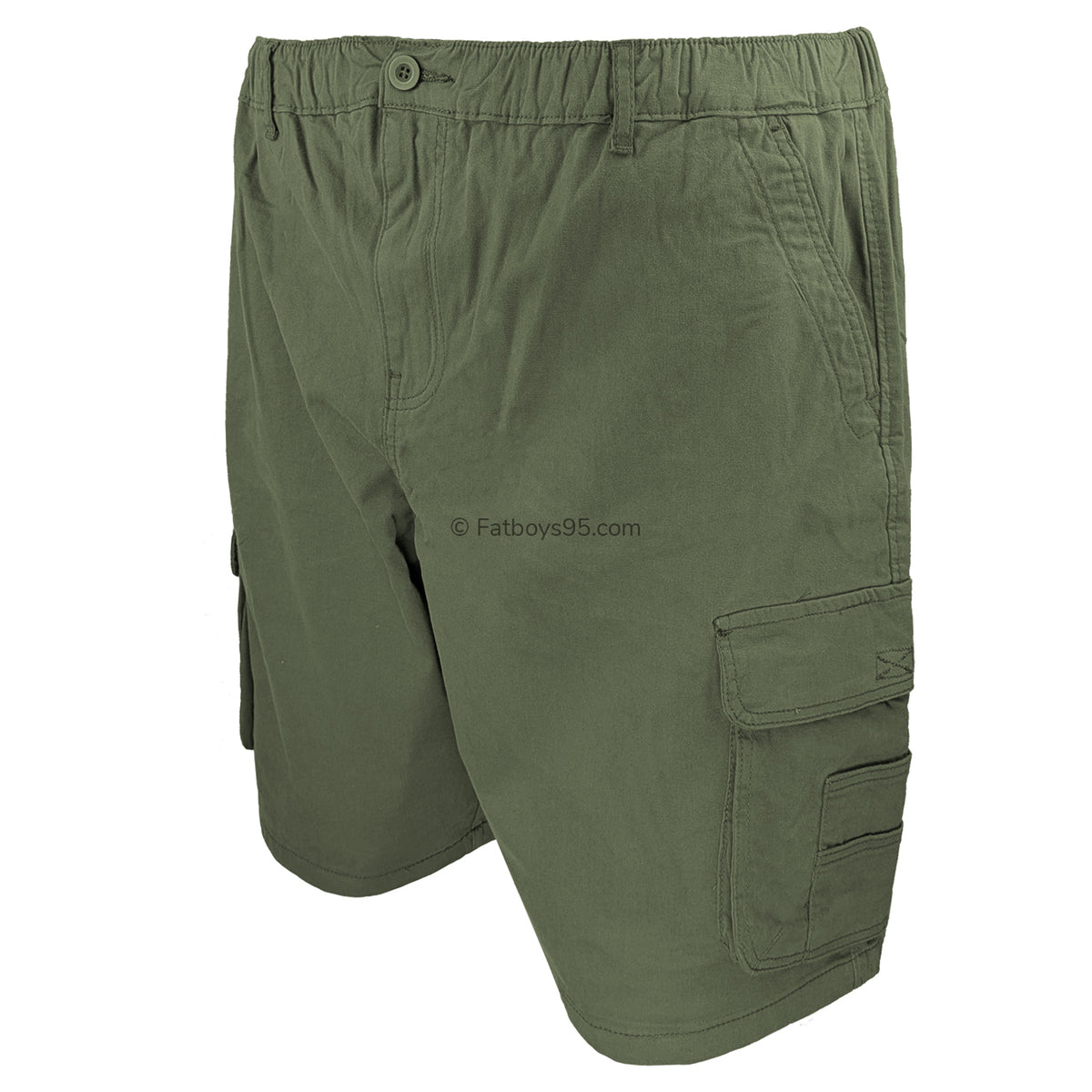 Kam Elasticated Cargo Shorts - KBS 3404 - Khaki 2