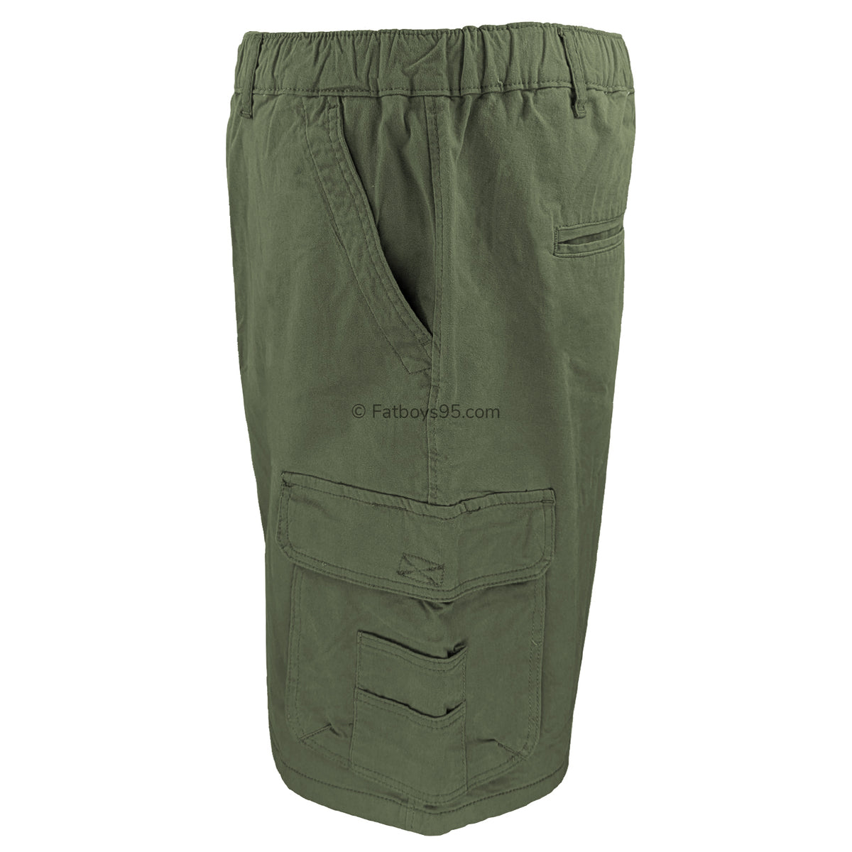 Kam Elasticated Cargo Shorts - KBS 3404 - Khaki 3