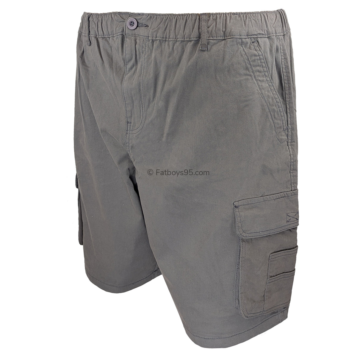 Kam Elasticated Cargo Shorts - KBS 3404 - Slate 2