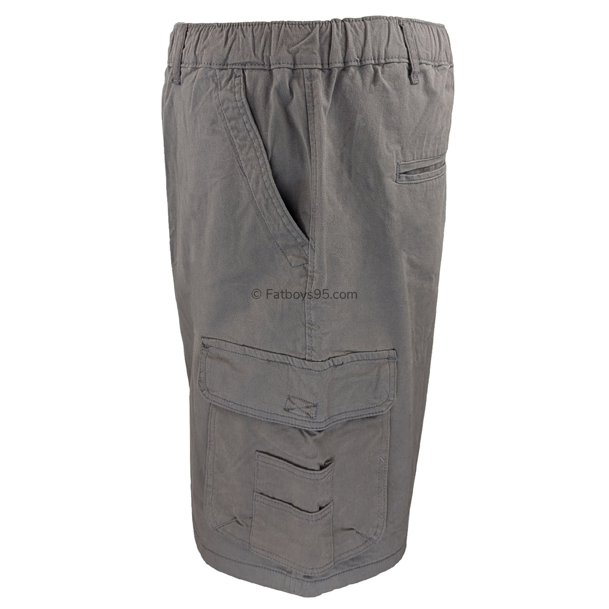Kam Elasticated Cargo Shorts - KBS 3404 - Slate 3