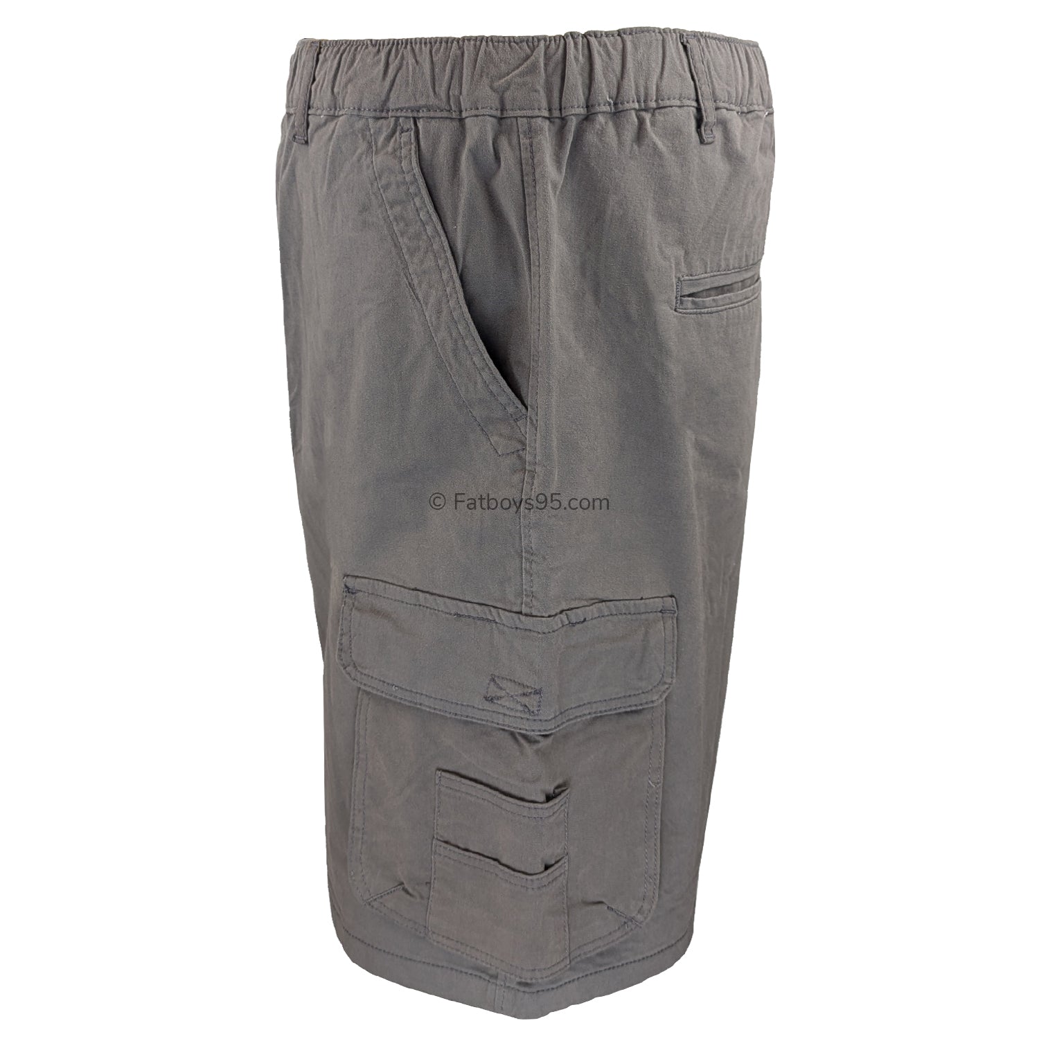Kam Elasticated Cargo Shorts - KBS 3404 - Slate 3