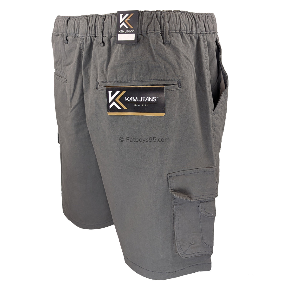 Kam Elasticated Cargo Shorts - KBS 3404 - Slate 5