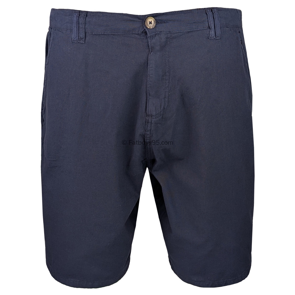 Kam Stretch Linen Shorts - KBS 3405 - Navy 1