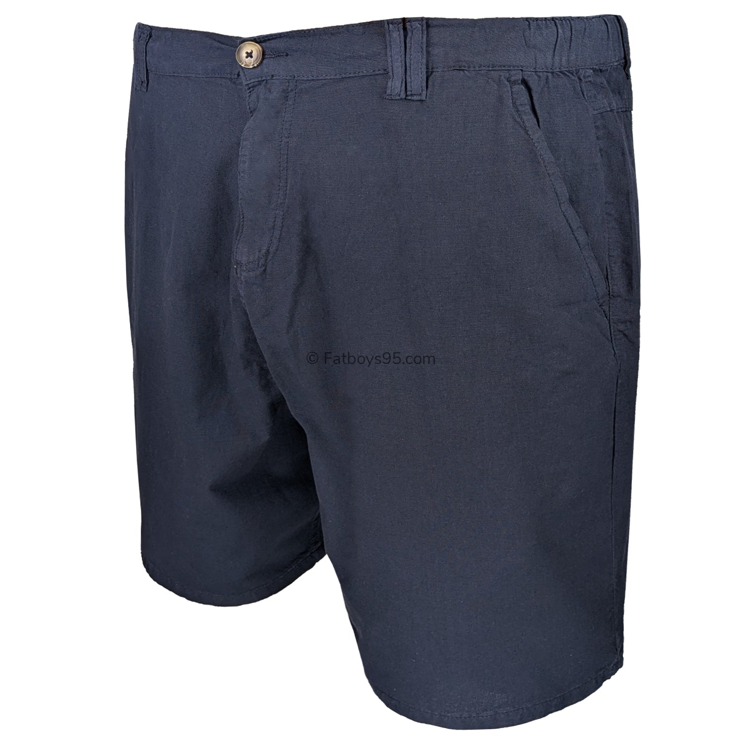 Kam Stretch Linen Shorts - KBS 3405 - Navy 2