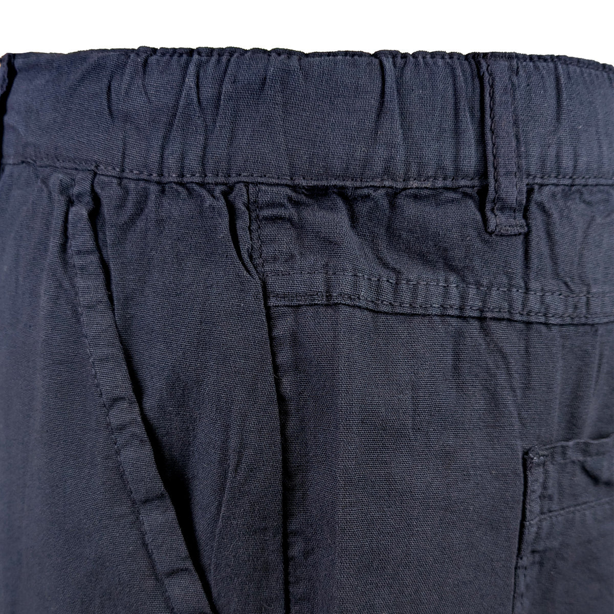 Kam Stretch Linen Shorts - KBS 3405 - Navy 4