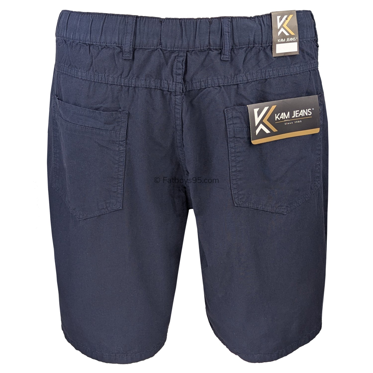 Kam Stretch Linen Shorts - KBS 3405 - Navy 5