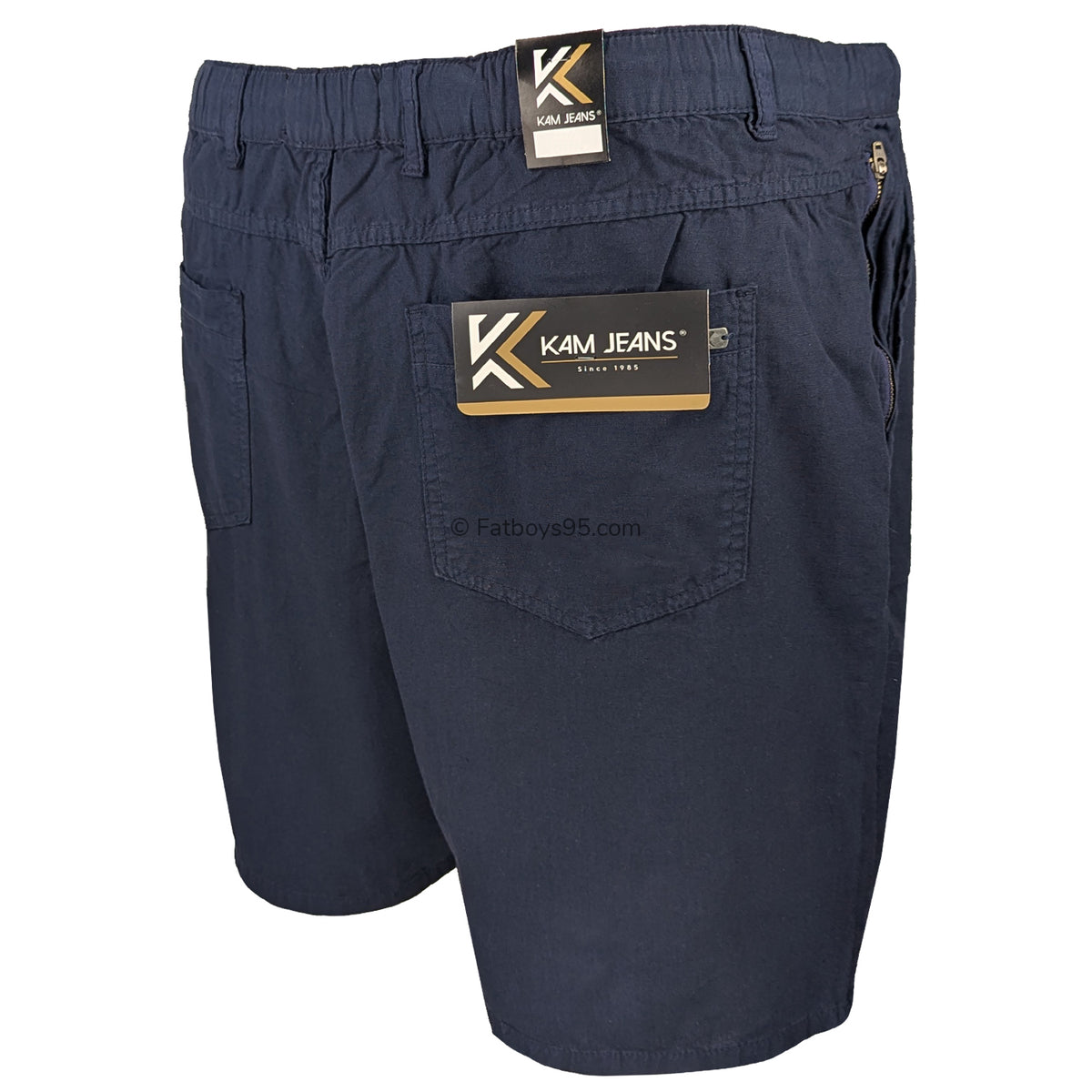 Kam Stretch Linen Shorts - KBS 3405 - Navy 6