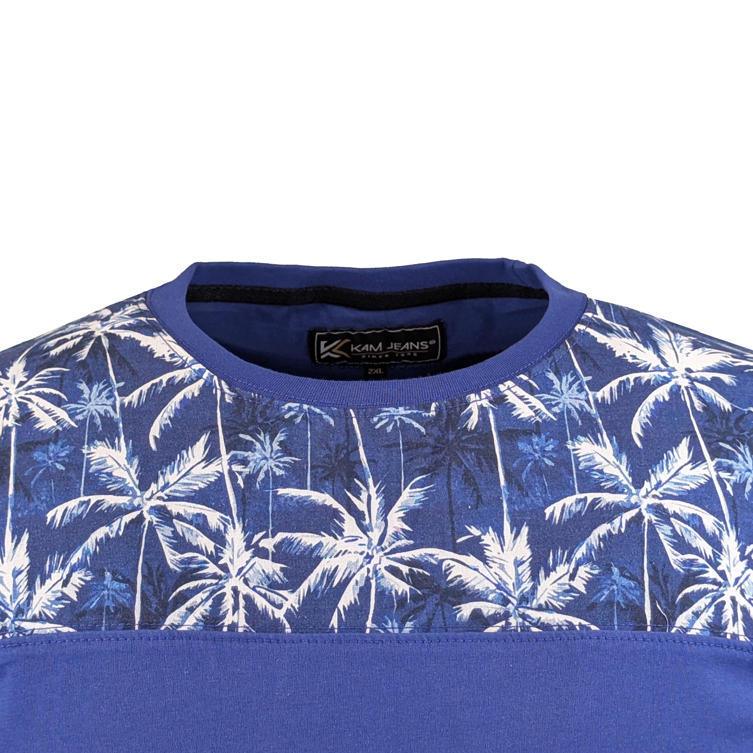 Kam Palm Tree PJs - KBS 5002 - Electric Blue 3
