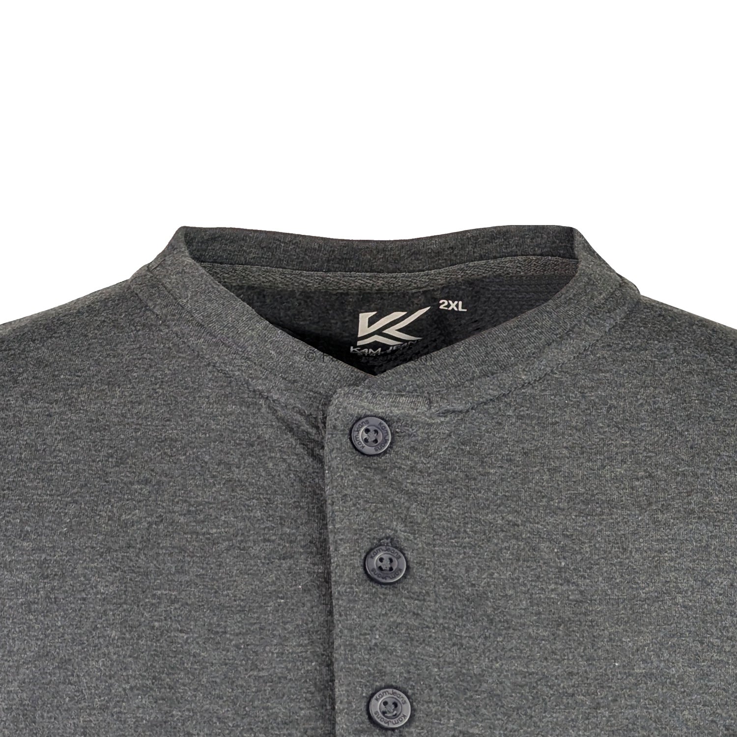 Kam 3 Pack Grandad Tee - KBS 500HV - Black / Grey / Charcoal 10