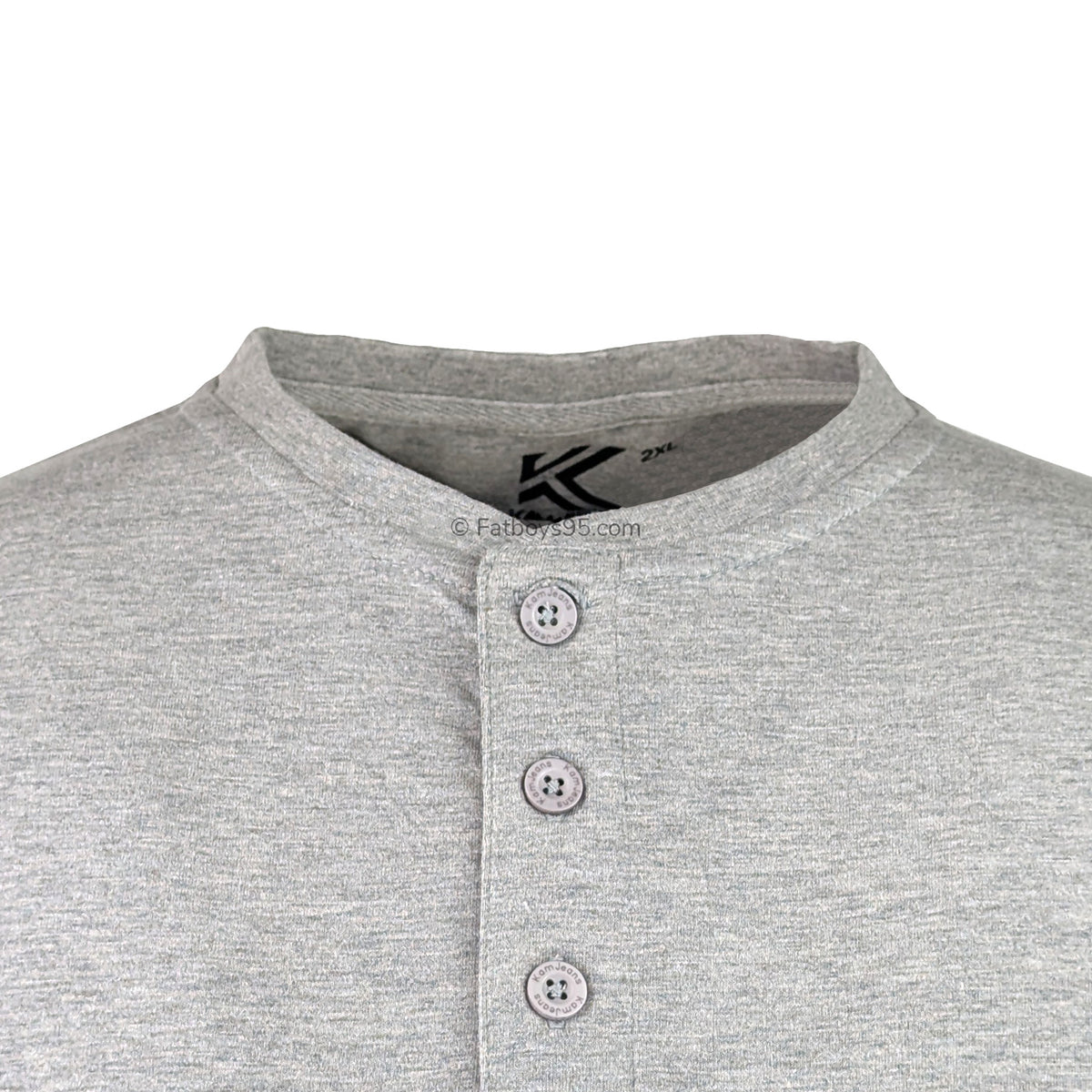 Kam 3 Pack Grandad Tee - KBS 500HV - Black / Grey / Charcoal 8