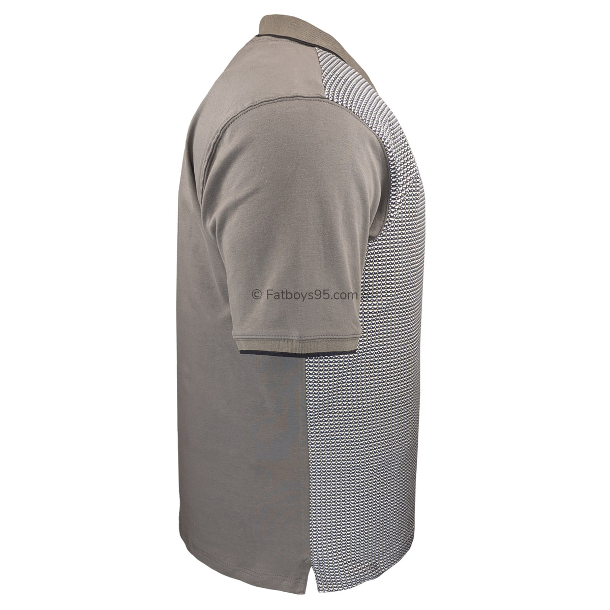 Kam Smart Mini Geo Print Polo - KBS 5518 - Taupe 6