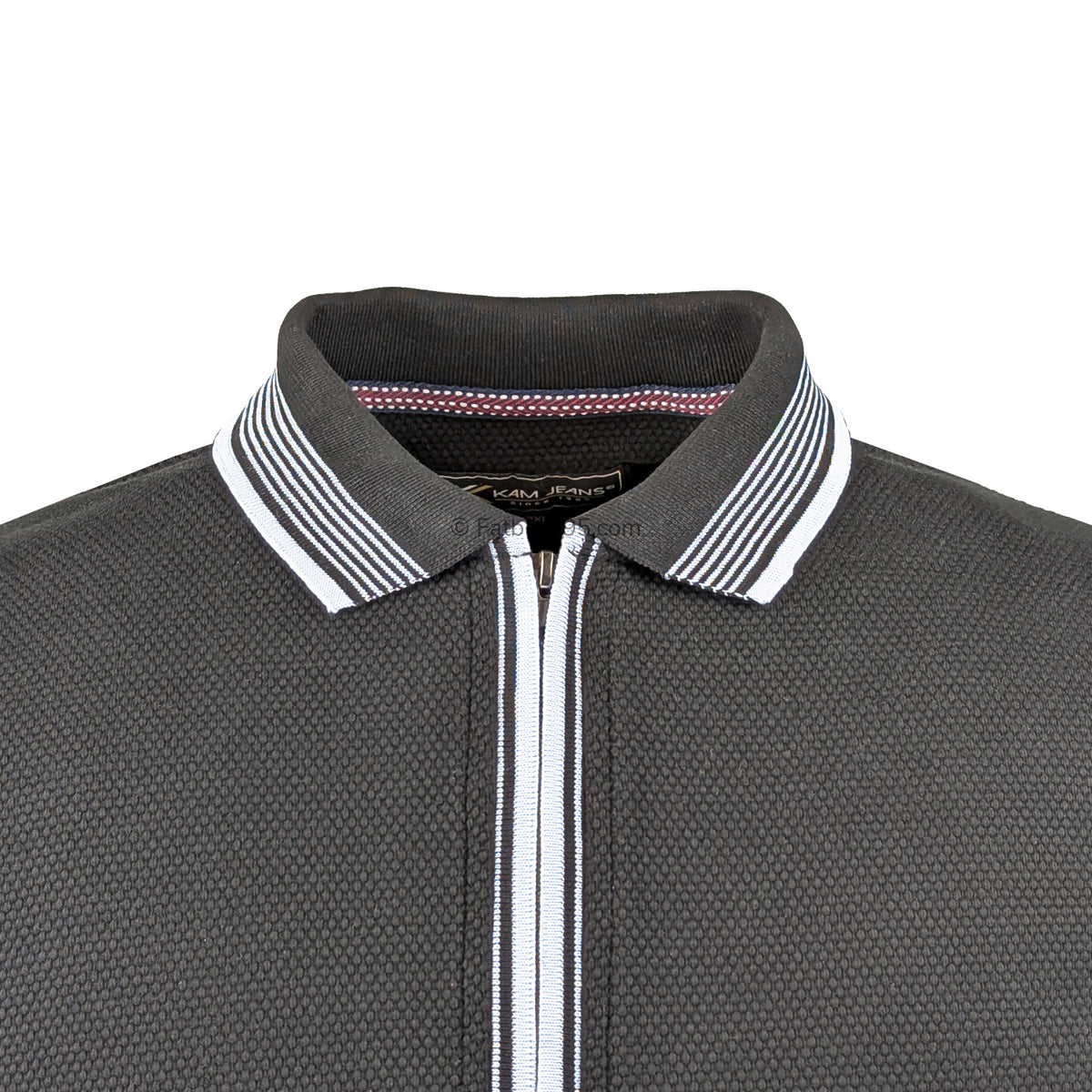 Kam Quarter Zip Polo - KBS 5519 - Black 2