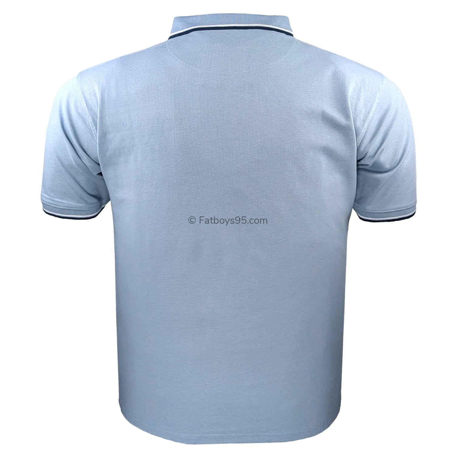 Kam Tipped Polo - KBS 5537 - Dusty Blue 4