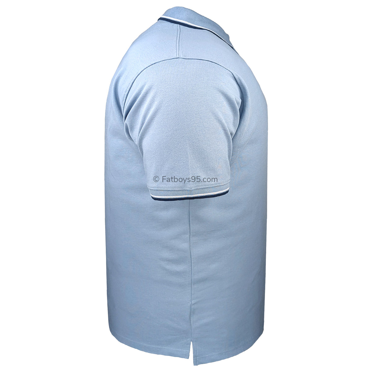 Kam Tipped Polo - KBS 5537 - Dusty Blue 6