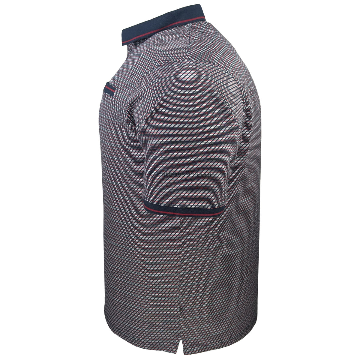 Kam Geo Print Polo - KBS 5544 - Navy 5