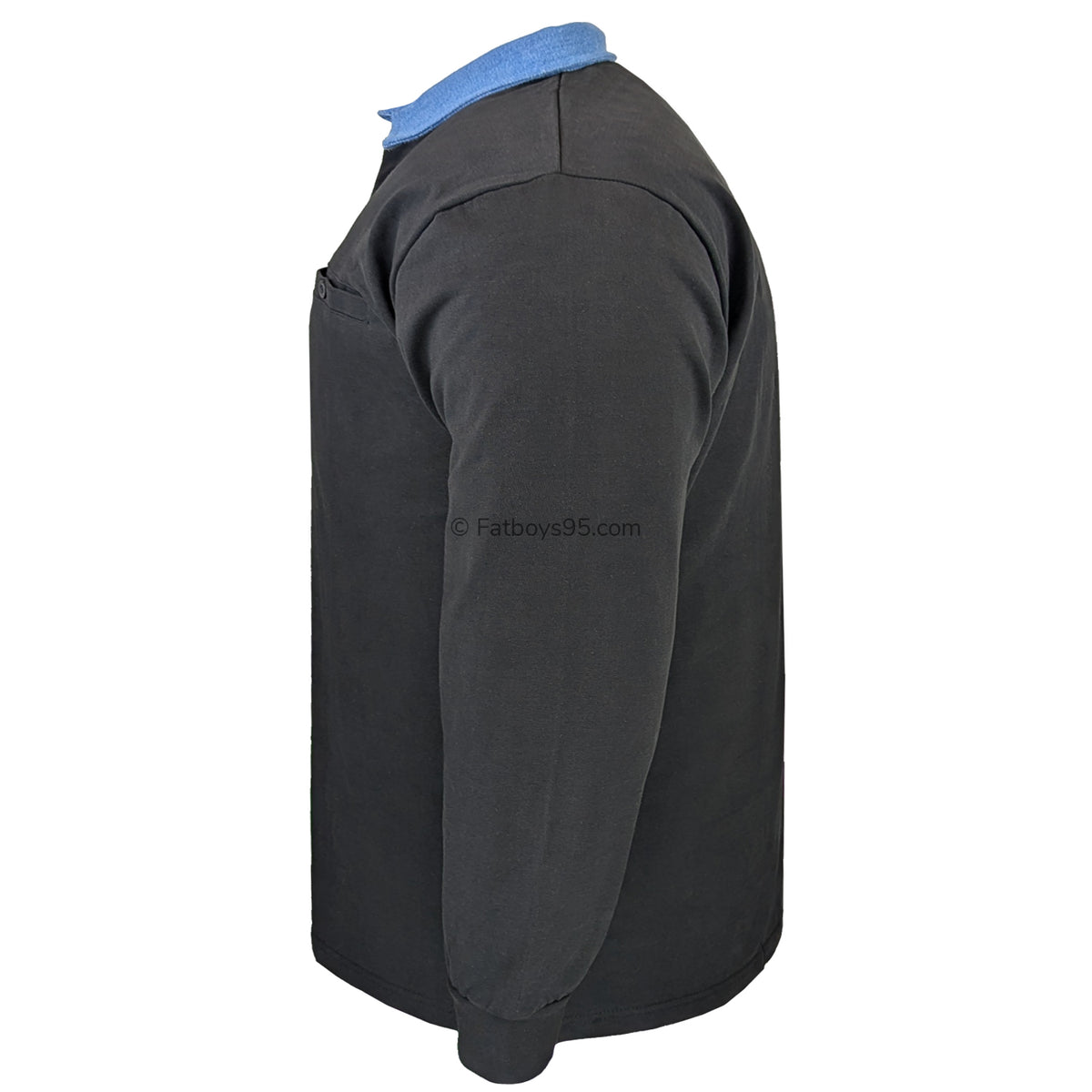 Kam L/S Rugby Polo - KBS 5560 - Black 4
