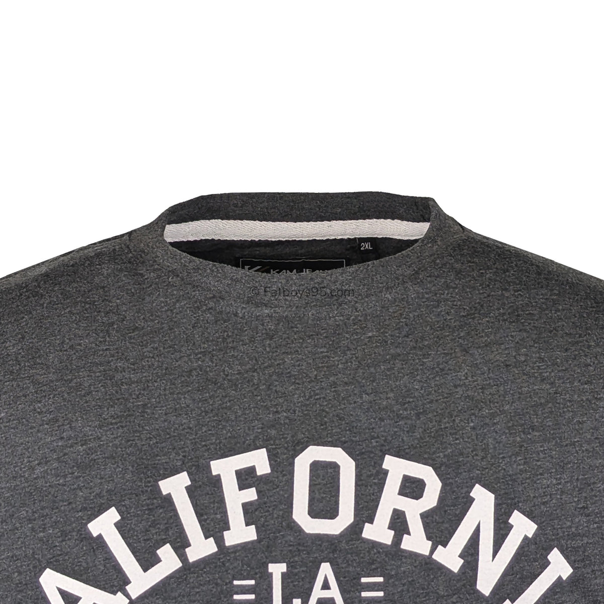 Kam California Camo 86 Print Tee - KBS 5748 - Charcoal Marl 2