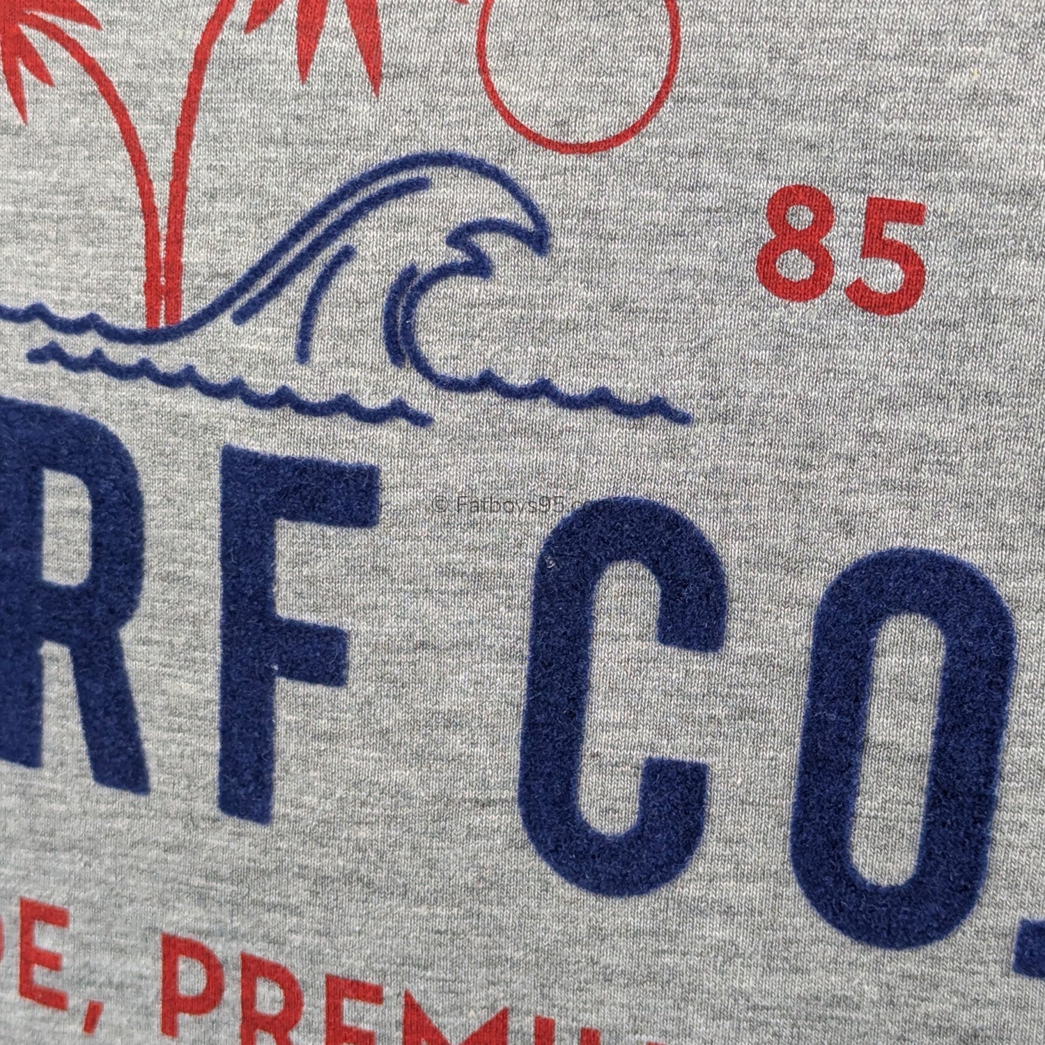 Kam California Surf Co Tee - KBS 5766 - Grey Marl 3