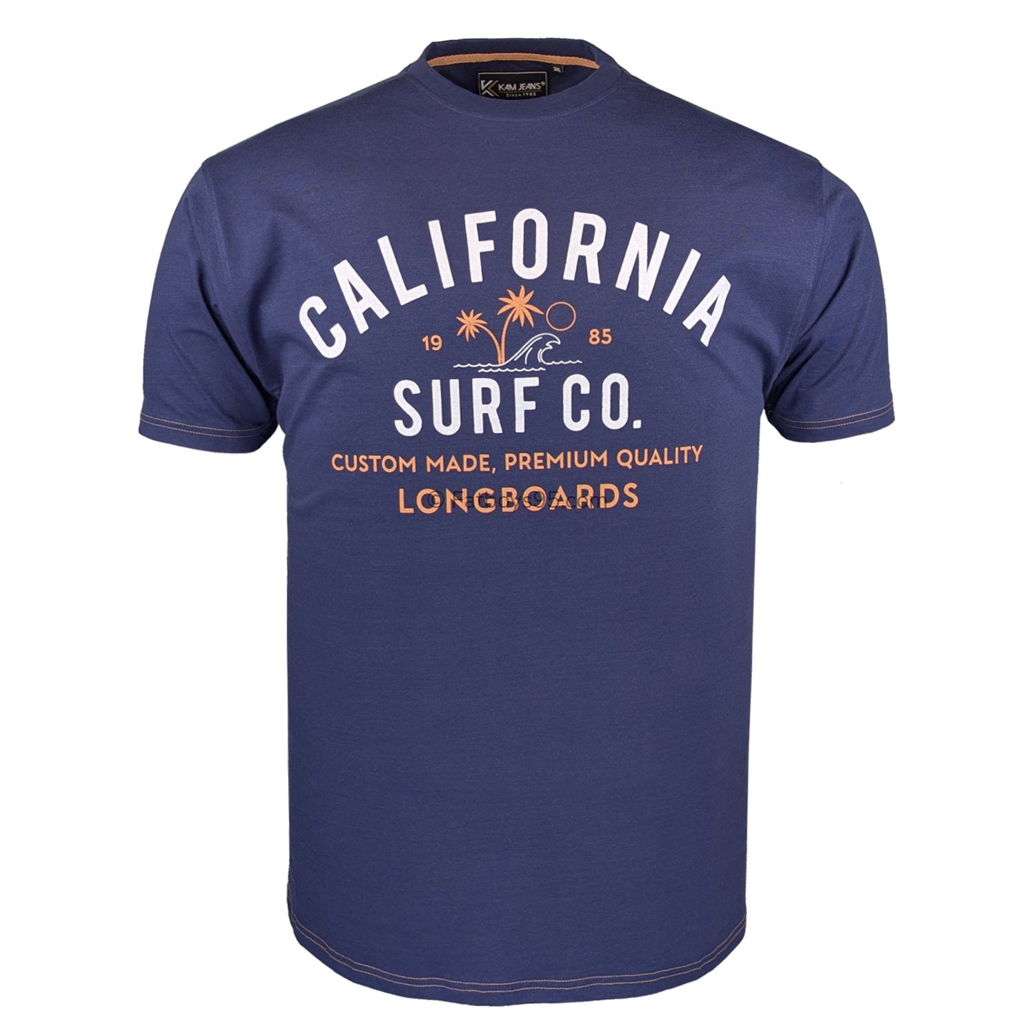Kam California Surf Co Tee - KBS 5766 - Navy 1
