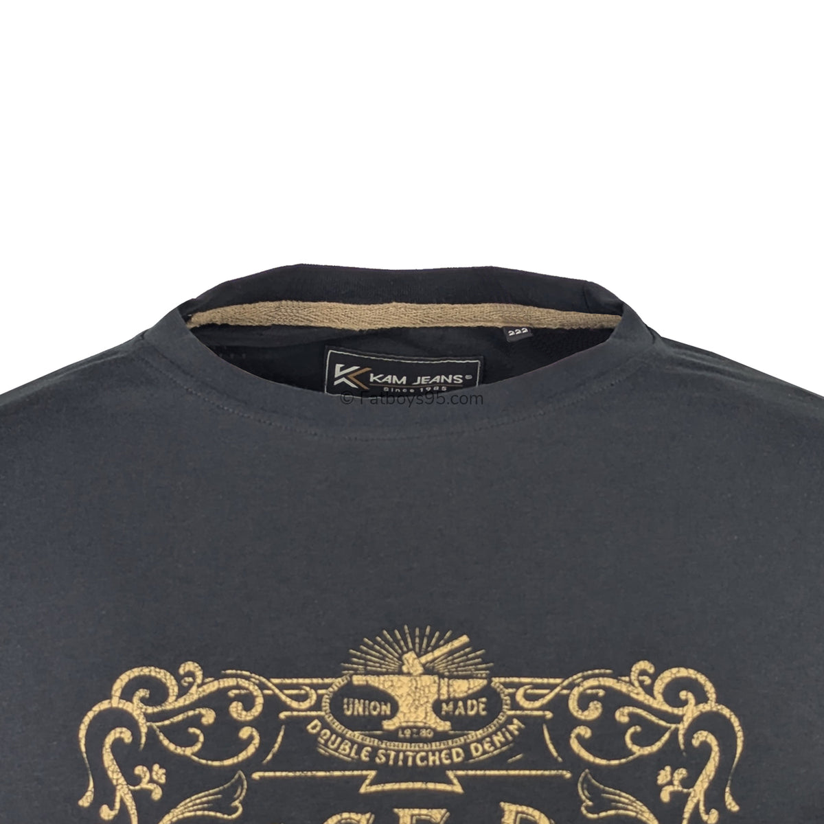 Kam Vintage Denim T-Shirt - KBS 5786 - Jet Black 2