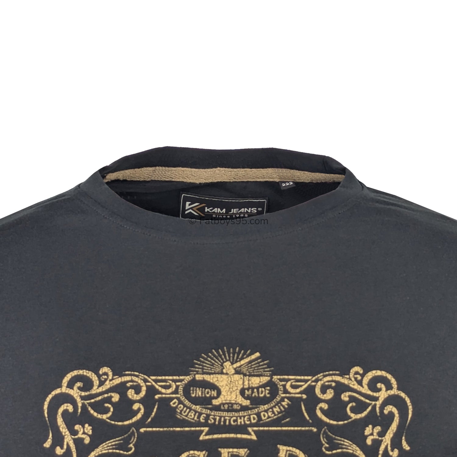 Kam Vintage Denim T-Shirt - KBS 5786 - Jet Black 2