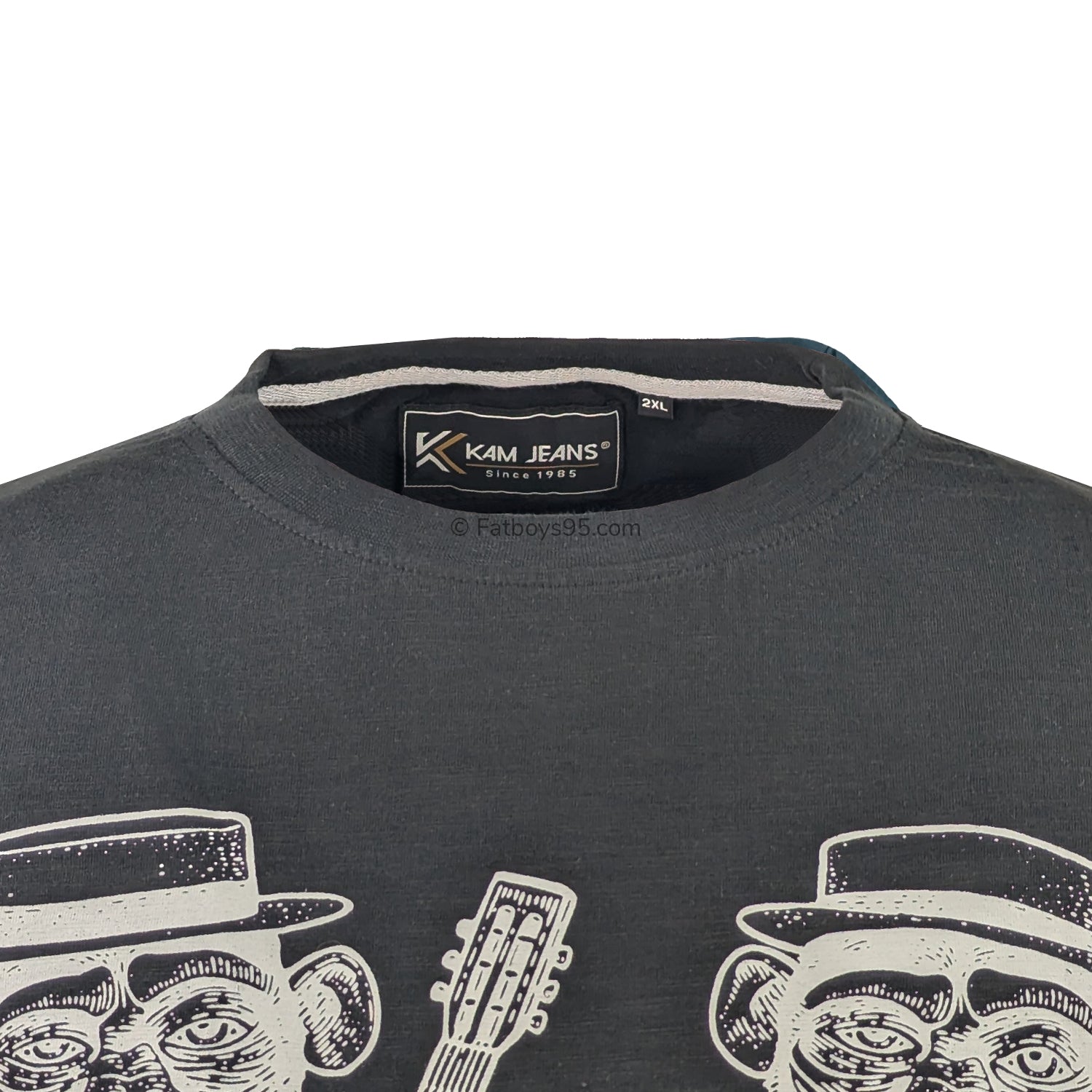 Kam Music Gorilla Print Tee - KBS 5812 - Black 2