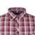 Kam Check S/S Shirt - KBS 6337 - Burgundy 2