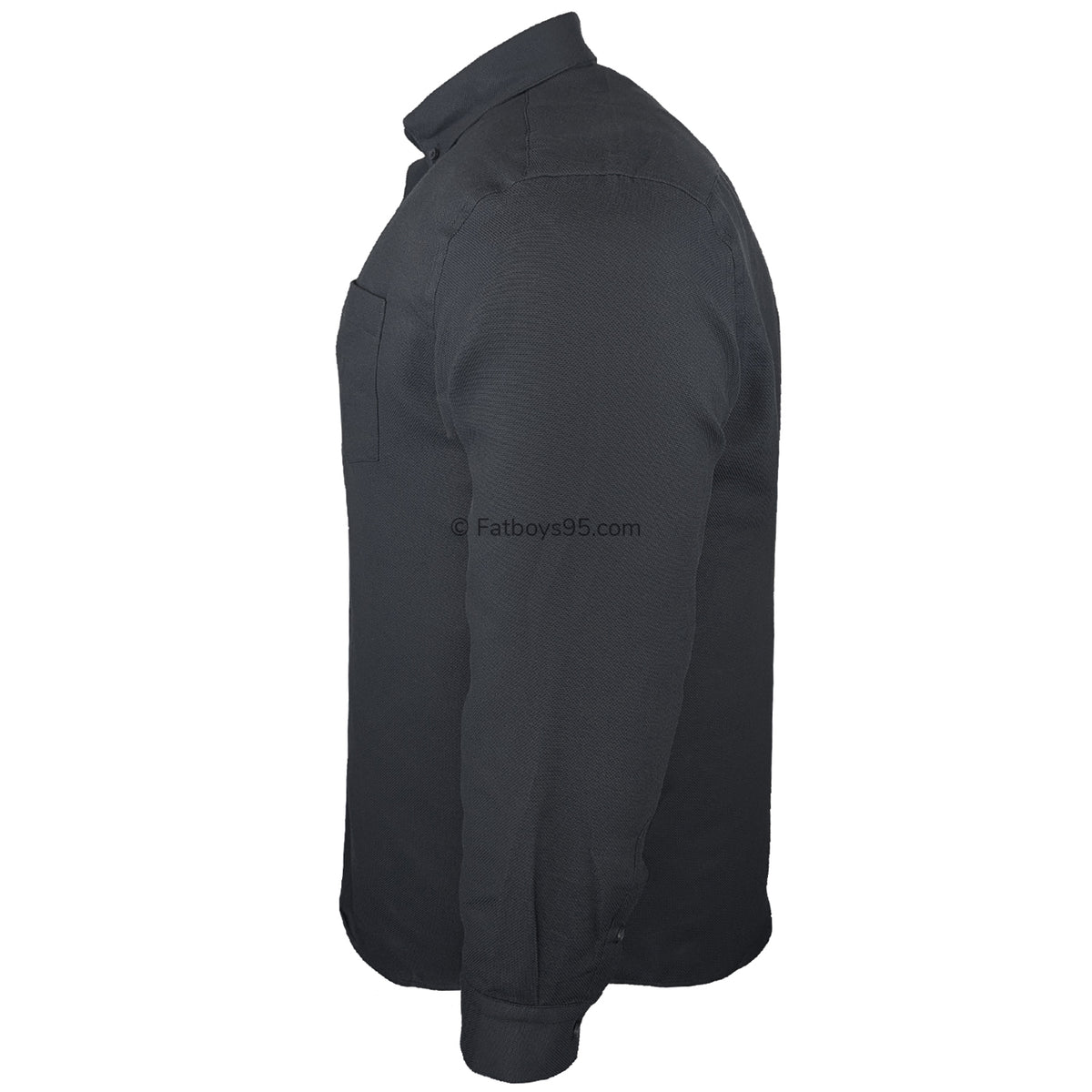 Kam Dobby Weave L/S Shirt - KBS 6357 - Black 5