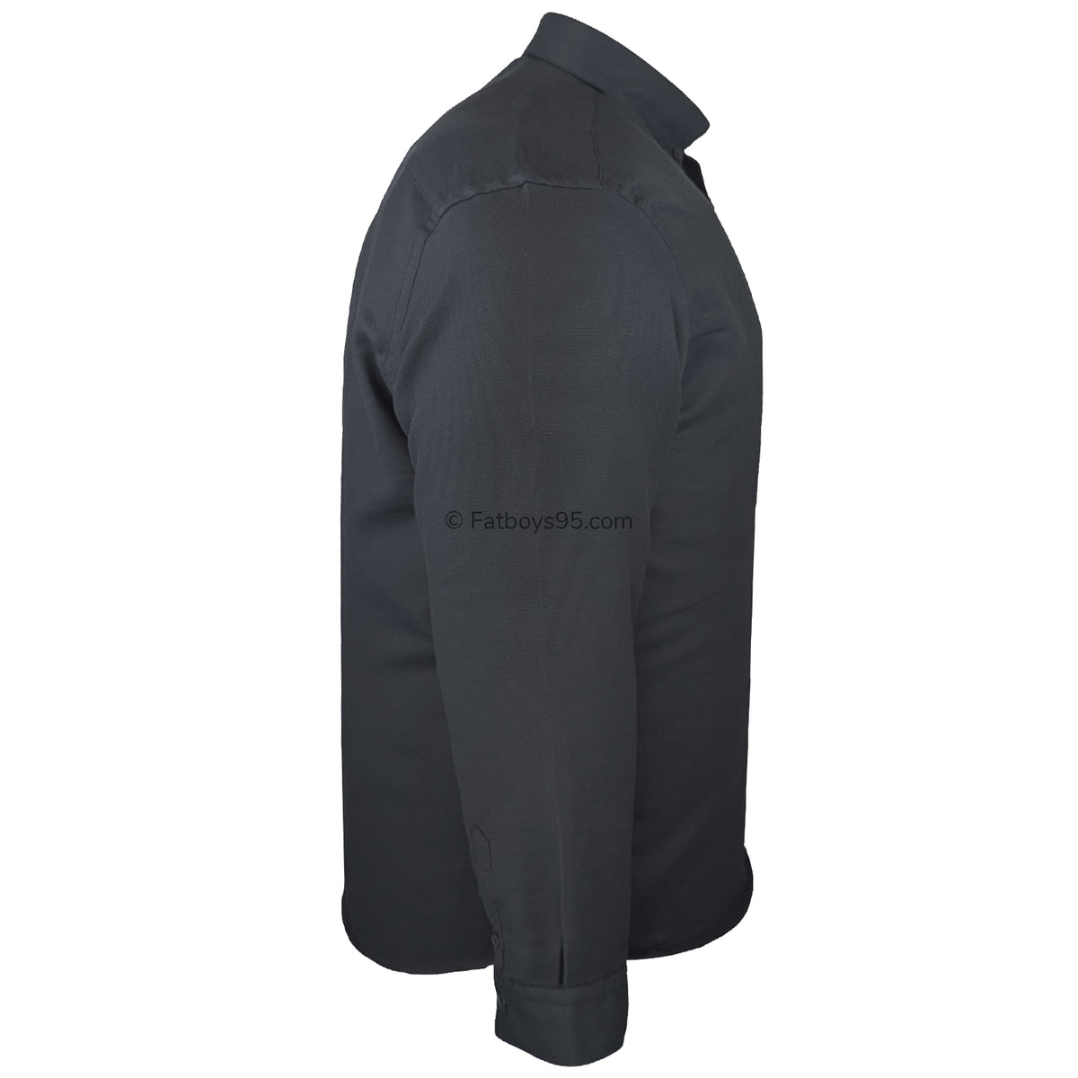 Kam Dobby Weave L/S Shirt - KBS 6357 - Black 6