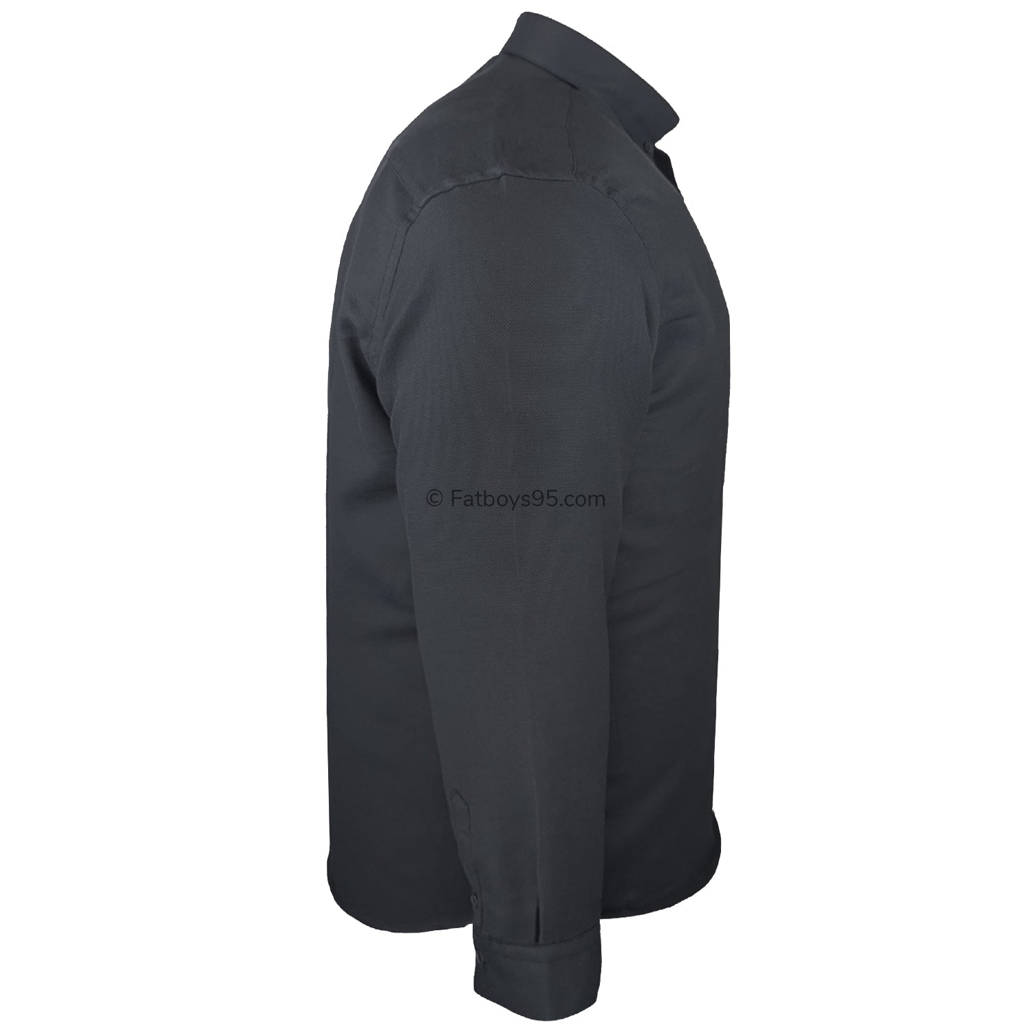 Kam Dobby Weave L/S Shirt - KBS 6357 - Black 6