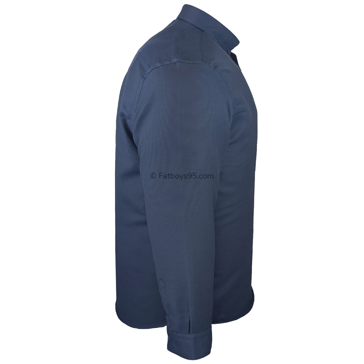 Kam Dobby Weave L/S Shirt - KBS 6357 - Navy 6