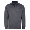 Kam Quilted Quarter Button Sweater - KBS 7050 - Charcoal