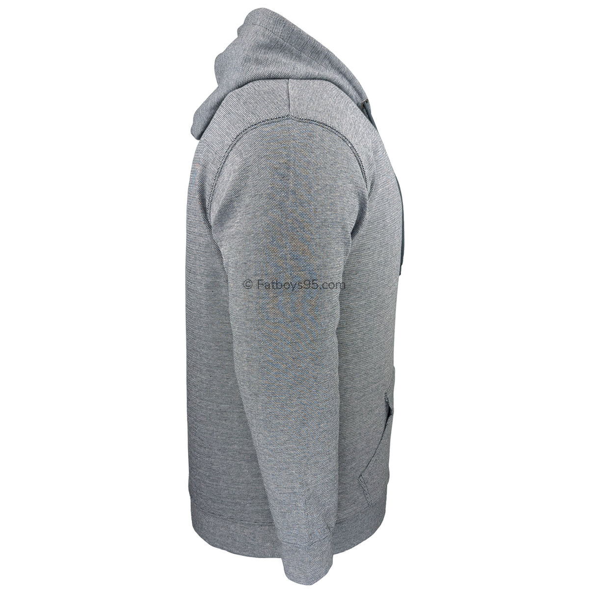 Kam Textured Full Zip Hoody - KBS 7078 - Charcoal 5