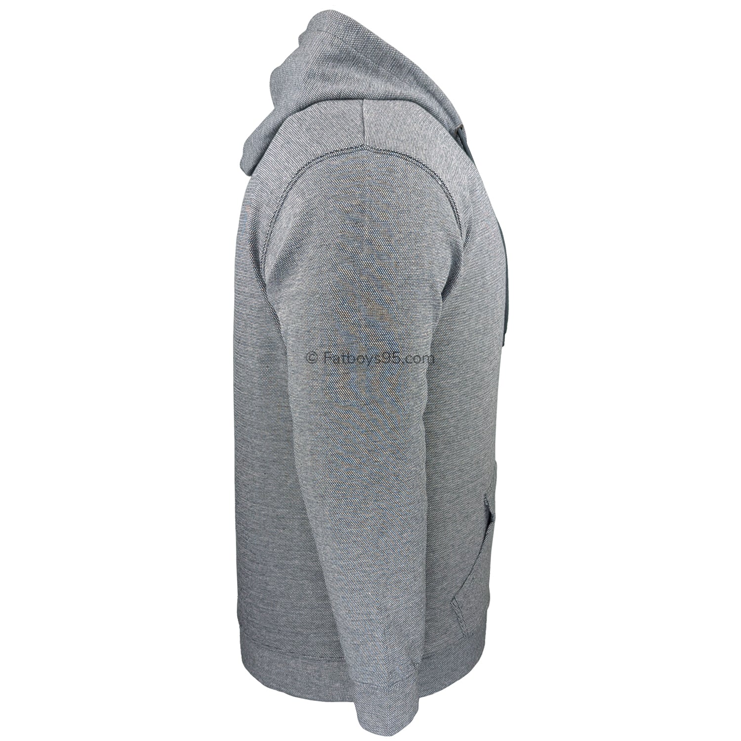 Kam Textured Full Zip Hoody - KBS 7078 - Charcoal 5