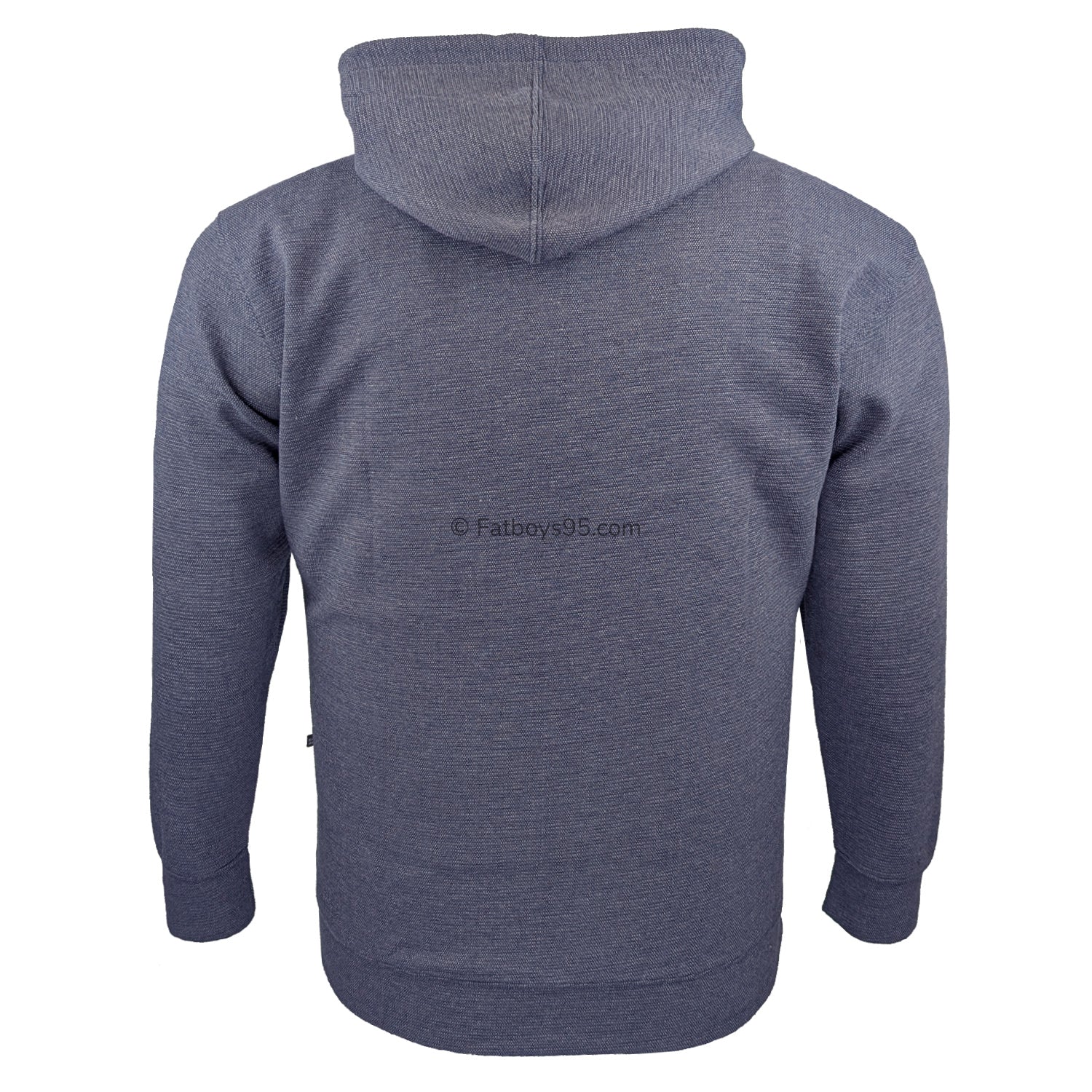 Kam Textured Full Zip Hoody - KBS 7078 - Indigo 3