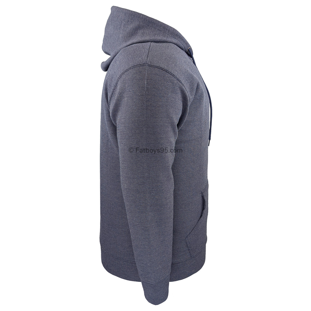 Kam Textured Full Zip Hoody - KBS 7078 - Indigo 5
