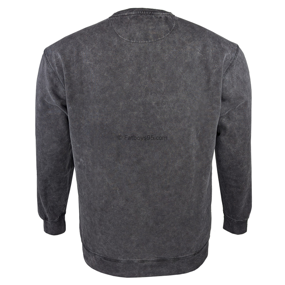 Kam Garment Dye Sweatshirt - KBS 7081 - Black 4